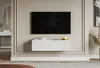 Selsey Veldio – TV-Lowboard hängend mit geriffelten Produktbild-Vorschau 1