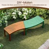 COSTWAY 2er Set Gartenbänke Akazienholz Wetterfest, Produktbild-Vorschau 7