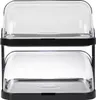 APS Buffet-Vitrine DOPPELDECKER schwarz Produktbild-Vorschau 3