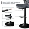 Close-up marketing image showing features of a bar stool. Voir les images du produit