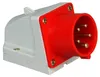Kopp 171900000 CEE Wandstecker, 5-polig, 32 A, 400 V, rot Produktbild-Vorschau 1
