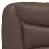 The Living Store Kopfteil-Kissen Braun 120 cm Kunstleder Produktbild-Vorschau 9