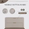 RODAN | Mobile da bagno - 100 CM - Beige Mat - MDF - 2 Anteprima dell’immagine prodotto 2