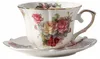 Englische Vintage-Porzellantasse mit Rosenmuster und Produktbild-Vorschau 1