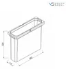 Vauth-Sagel ENVI Free Mülleimer 8,5 Liter 113 x 382 x 326 Produktbild-Vorschau 3