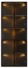 Vetrina angolare in MDF nero con illuminazione a LED, Anteprima dell’immagine prodotto 11