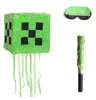 Cube piñata Relaxdays, avec bâton et masque, piñata pour Voir les images du produit 8