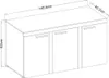 AX LIVING Sideboard Wohnzimmer Spacoro 3T - Modern in Produktbild-Vorschau 4