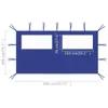 vidaXL Padiglione parete laterale con finestre 4x2 m Blu Anteprima dell’immagine prodotto 3