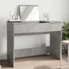 vidaXL Toaletný stolík so zrkadlom betón sivý 100x45x76 cm Náhľad obrázku produktu 2