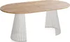 Esstisch Rund Ausziehbar mit Lamellen im Loft-Stil – 100 Produktbild-Vorschau 4