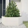 vidaXL Bac à plantes blanc hexagonal 138x120x45 acier Voir les images du produit 2