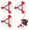 Mop Z Mikrofibry – Wkłady Do Mopa – 3 Końcówki, 36 x 36 cm, Podgląd zdjęcia produktu 1
