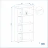 KOMTO Bücherregal  60 cm breit, Weiß, Bücherregal mit 4 Produktbild-Vorschau 4