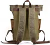 MORGNTAU Zaino vintage "Traveler" / tela cerata / Anteprima dell’immagine prodotto 2