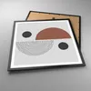 Gerahmtes Poster - Schwarzer Rahmen - Abstraktion Figuren Produktbild-Vorschau 3
