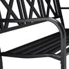 Banc de jardin en métal Relaxdays, 2 places, robuste, pour Voir les images du produit 6