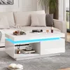 MODFU Rechteckiger Hochglanz- Couchtisch mit Produktbild-Vorschau 2