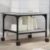 vidaXL Stojak na drukarkę 2 półki Szary Sonoma 50x40x38 cm Podgląd zdjęcia produktu 2