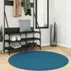 vidaXL Teppich OVIEDO Kurzflor Türkis Ø 120 cm Produktbild-Vorschau 2