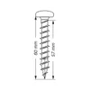 SPAX Pan-Head 4,5x 60 T-STAR+ Wirox HP Anteprima dell’immagine prodotto 24