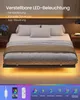 VASAGLE Bettgestell 160 x 200 cm mit LED-Beleuchtung, Produktbild-Vorschau 4