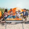Holzkohlegrill Edelstahl Gartengrill mit Klappbeinen Produktbild-Vorschau 2