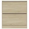 vidaXL Scarpiera rovere Sonoma 80x21x87,5 cm Materiale a Anteprima dell’immagine prodotto 4