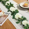Künstliche Rosengirlande weiß für Hochzeit, Garten, Wand, Produktbild-Vorschau 3