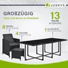 Juskys Polyrattan Sitzgruppe Baracoa XXL 13-teilig Produktbild-Vorschau 3