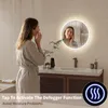 Koonmi runder LED Badspiegel 50 cm, dimmbar, Wandspiegel Produktbild-Vorschau 5