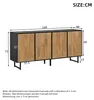 Credenza da salotto Merax con 4 ante e 8 ripiani, Anteprima dell’immagine prodotto 9