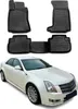 2008-2014 Cadillac CTS Tapis de sol TPE noir 4 pièces Voir les images du produit 2