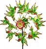 Windrad Gartenstecker Kolibri Vogel H. 130cm D. 45cm Metall Produktbild-Vorschau 2