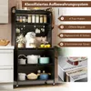 COSTWAY Étagère de cuisine à 5 étages avec éclairage, Voir les images du produit 8