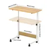 Table pour ordinateur portable avec roulettes réglable en Voir les images du produit 2
