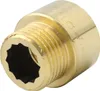 Messing Fitting Hahnverlängerung 1/2 Zoll x 15mm DN15 Produktbild-Vorschau 1