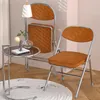 Klappstuhl 4er Set Lounge-Sessel mit Corduroy Polster Produktbild-Vorschau 5