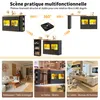 Stół barowy rozkładany Merax z oświetleniem LED, obrotowy o Podgląd zdjęcia produktu 8