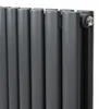 Oválný trubkový radiátor - 600 mm x 780 mm - antracitově Náhled obrázku produktu 10