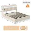 Polsterbett 140x200 cm mit USB, Doppelbett mit Produktbild-Vorschau 3