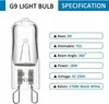 A G9 light bulb with its specifications listed. Produktbild-Vorschau