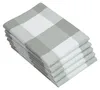 5er Set Geschirrtücher Baumwolle 50x70 cm grau-kariert Produktbild-Vorschau 1