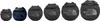 A line of North Face duffel bags of varying sizes. Náhľad obrázku produktu