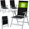 CASARIA® Gartenstühle 4er Set Hochlehner Klappbar 8-Fach Produktbild-Vorschau 1