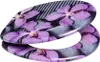 A toilet seat lid and seat with a floral pattern. Náhľad obrázku produktu