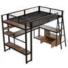 Flieks Etagenbett Metallbett 140x200cm, Hochbett mit Led Produktbild-Vorschau 10