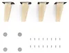 4x sossai Holzfüße rund - schräge Ausführung 10cm Buche Produktbild-Vorschau 1
