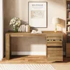 Tribesigns, scrivania da 140 cm con 3 cassetti, stile Anteprima dell’immagine prodotto 8
