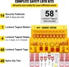 Lockout Tagout Kit Stations Safety 58 ks. Skupinové zámky Náhled obrázku produktu 3